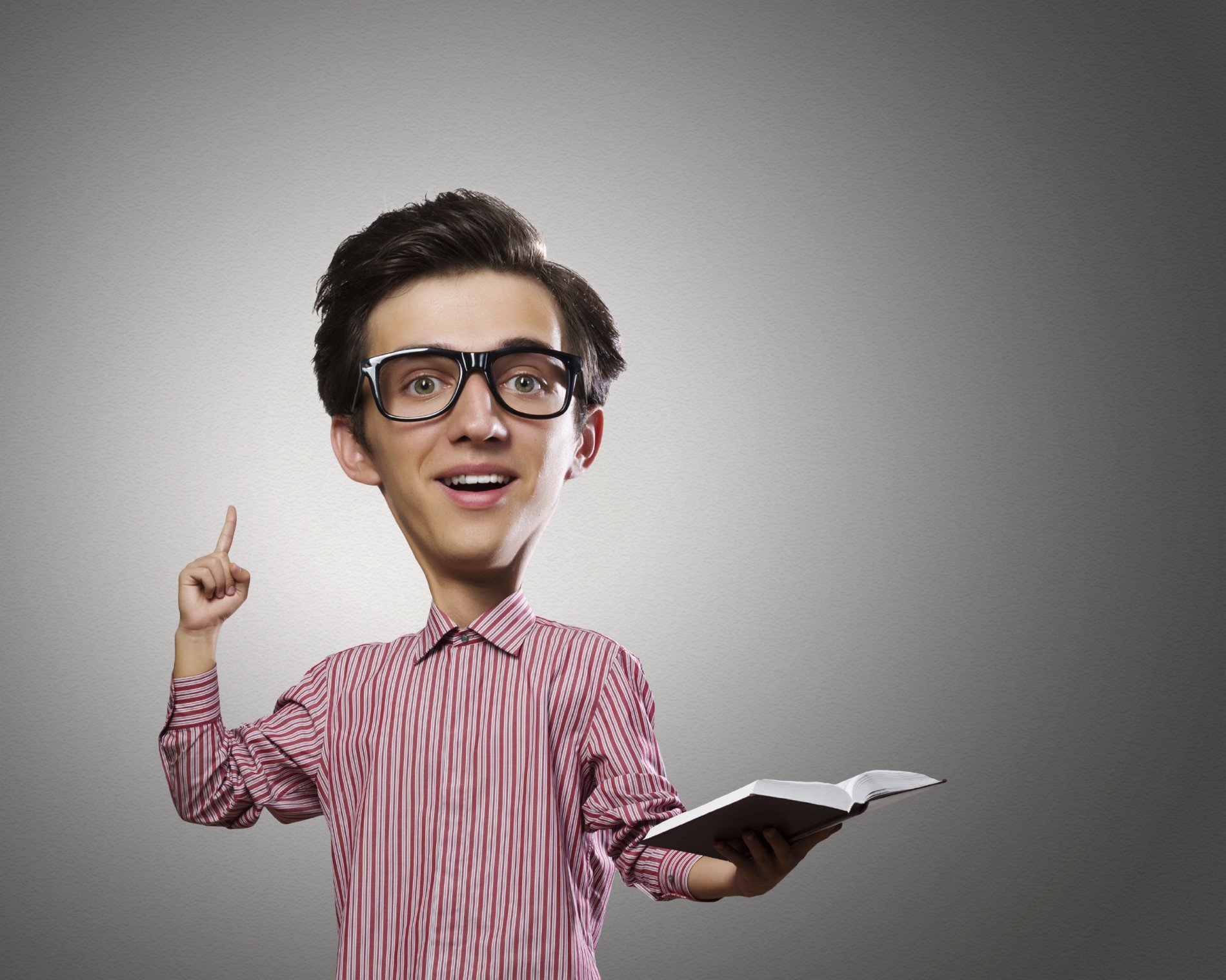 Man with big head eLeaP