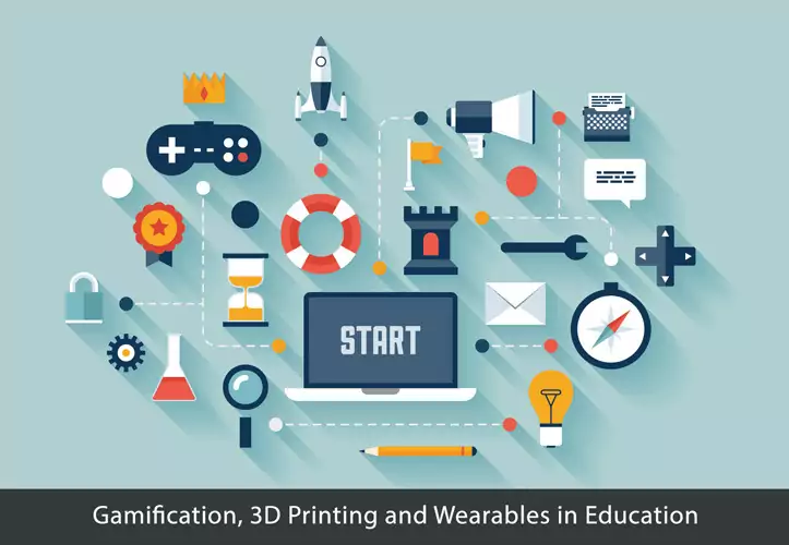 Gamification, 3D Printing and Wearables in Education