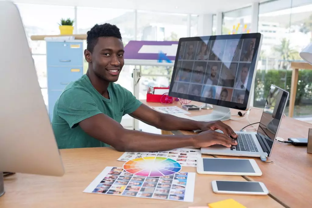 Talented employee focusing on his strengths.