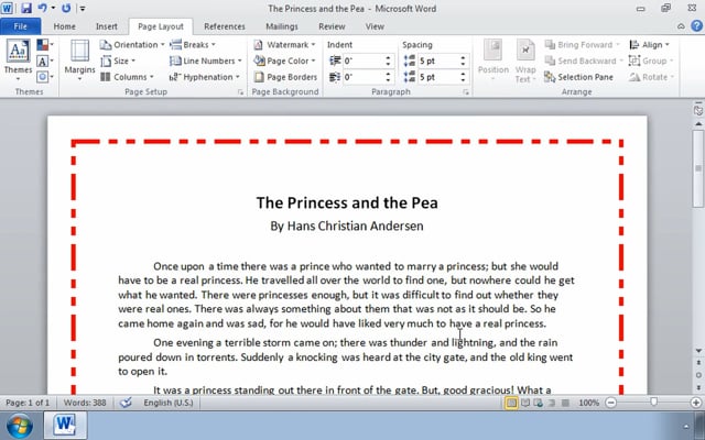 Microsoft Word 2010: Controlling the Appearance of Pages in a Word Document