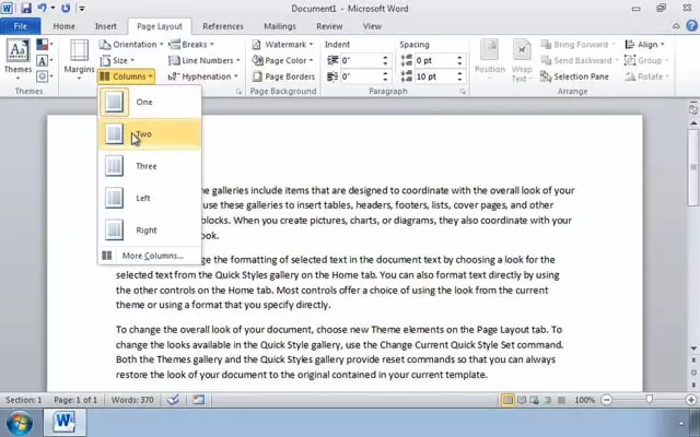 Microsoft Word 2010: Controlling Text Flow