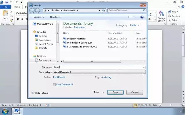 Microsoft Word 2010: Simplifying the Use of Long Documents