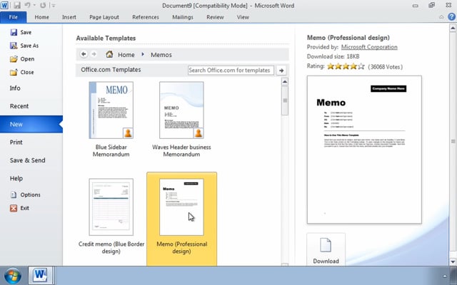Microsoft Word 2010: Using Templates to Automate Document Creation