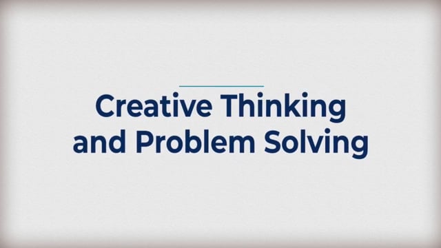 Creative Thinking And Problem Solving - eLeaP