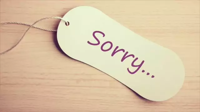 How To Say Sorry In 1 Minute