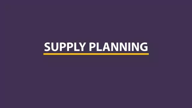 Supply Chain: Supply Planning