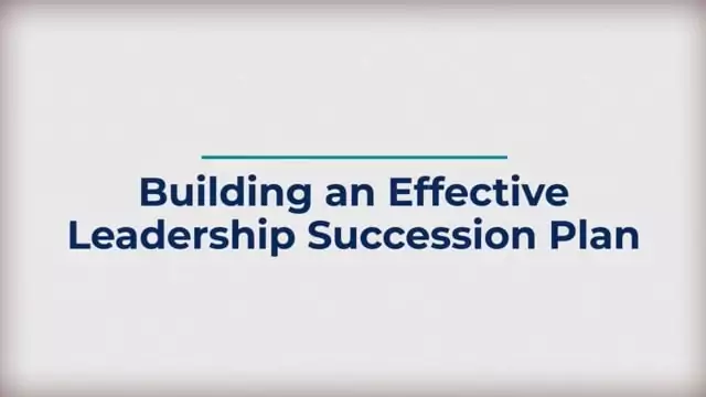 Building an Effective Leadership Succession Plan