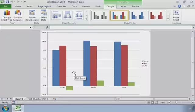 Microsoft Excel 2010: Presenting Data Using Charts