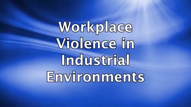 Workplace Violence In Industrial Environments