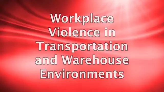 Workplace Violence In Transportation And Warehouse Environments