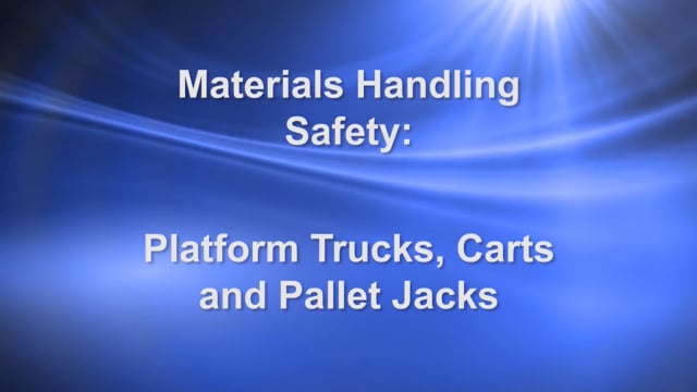 Materials Handling Safety: Platform Trucks, Carts And Pallet Jacks - eLeaP®