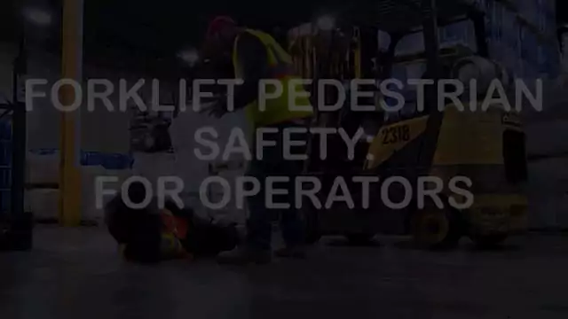 Forklift Pedestrian Safety For Operators