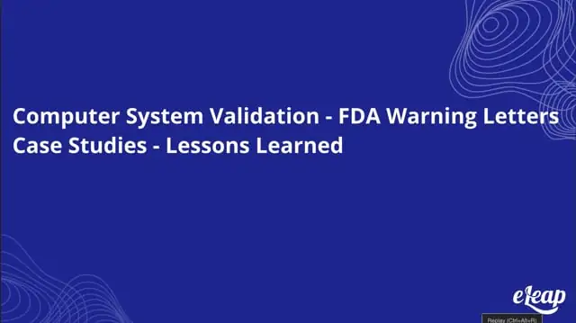 Computer System Validation &#8211; FDA Warning Letters Case Studies &#8211; Lessons Learned