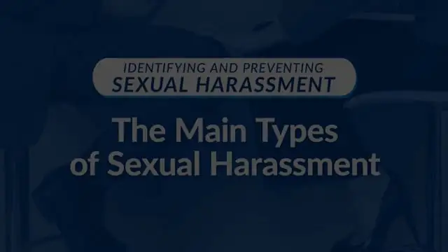 Identifying and Preventing Sexual Harassment
